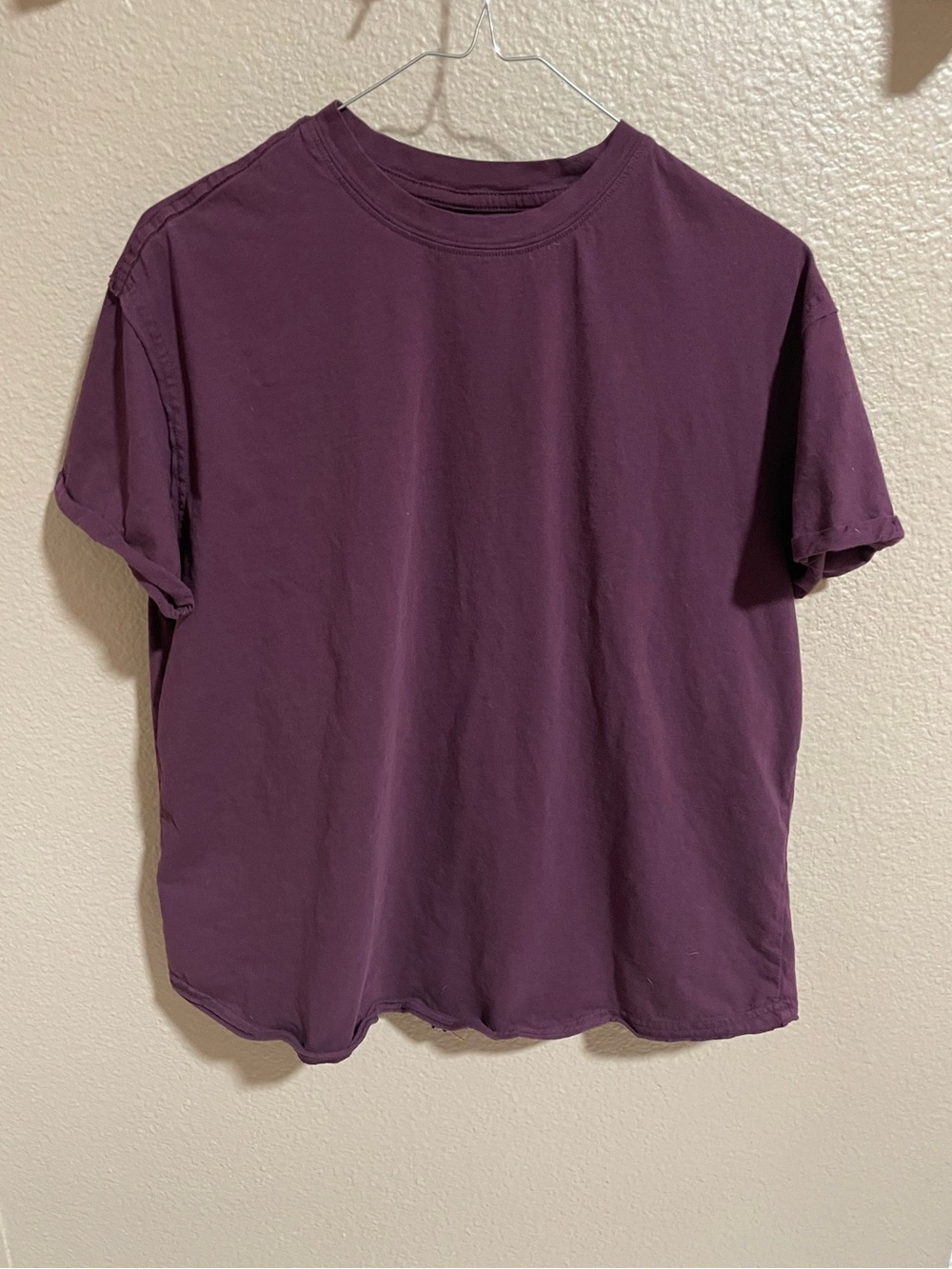 Natural Life cotton Classic Women's Crewneck T-Shirt in Plum